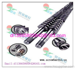 double twin conical screw barrel for machine