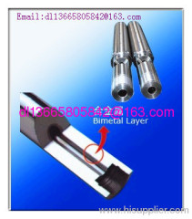 Bimetallic screws and barrel