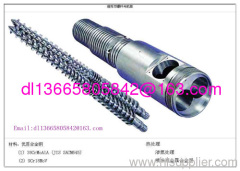 plastic conical screw and barrel full of prefession