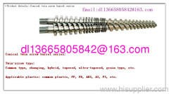 plastic conical screw and barrel full of prefession