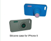 Silicon camera iphone cover for iPhone 5 case