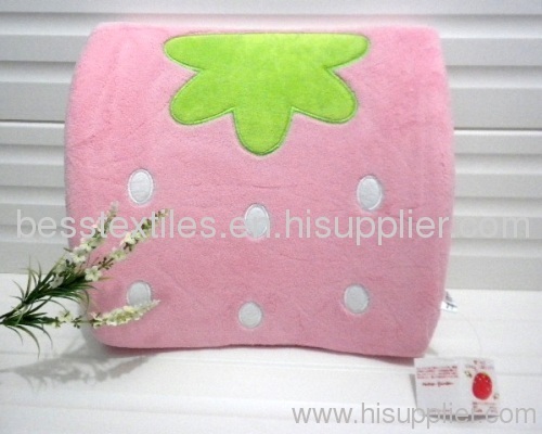 Cute soft stawberry cushion toy