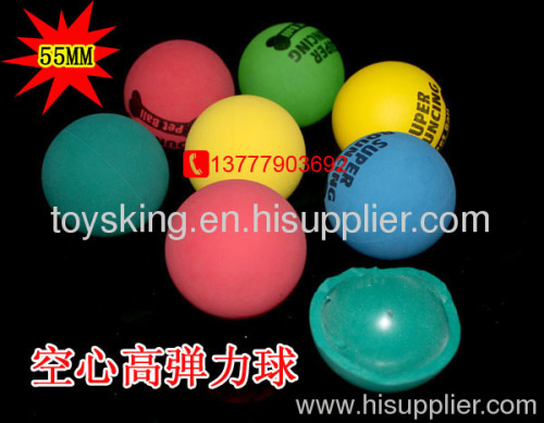 hollow rubber bouncing ball hand ball Hi bouncing ball