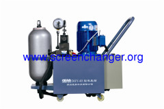 Hydraulic system for screen changer