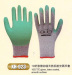 10G acrylic glove,napping lining,latex coated,crinkle finish