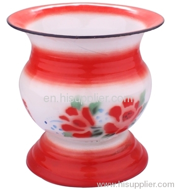 spittoon with foot decorated bowl