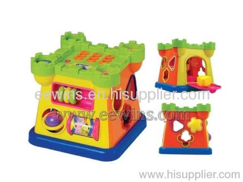 Multifuncational musical blocks toys castle