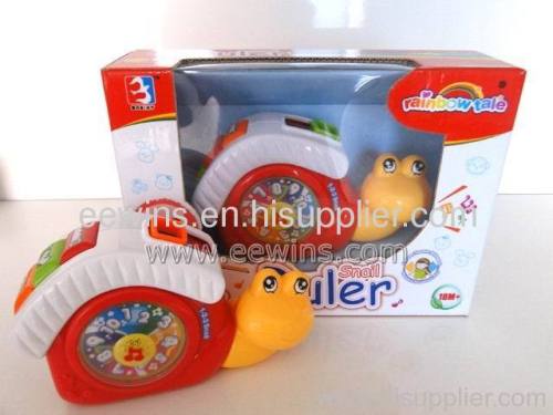 Educational ruler toys snail with music