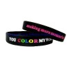 Debossed Or Embossed Silicone wristbands