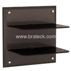 Wood two shelves DVD bracket