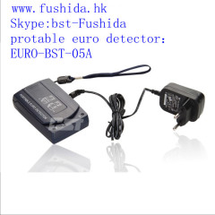 protable euro detector,counterfeit detectors,money detectors,currency detectors,banknote detectors