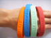 Promotional debossed silicon bracelets