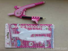 plastic math stationery compass set for school