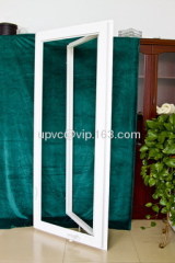 White plastic/vinyl/PVC samll or large outside or inside open single side hung casement windows with handle