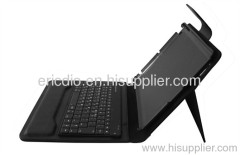 ABS PU Leather Bluetooth Keyboard Case/Stand for iPad2/New iPad (P2021)