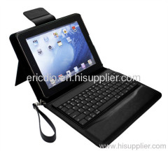 ABS PU Leather Bluetooth Keyboard Case/Stand for iPad2/New iPad (P2021)