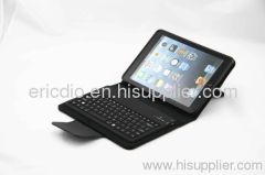 PU Leather Bluetooth Keyboard Cover/Case for iPad Mini