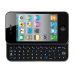 Side slim Bluetooth keyboard case for iphone 4 4s