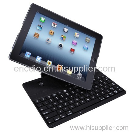 #60 degree rotate Bluetooth keyboard case for ipad 2 new ipa