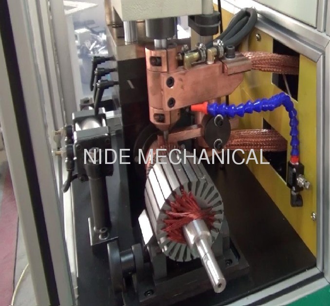 commutator welding machine hot stacking machine with miyachi