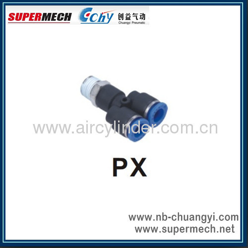 PX Series Pneumatic plastic body brass thread fitting