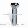 Hex Socket Metal Screws, Special Round Flat Head Screw Fasteners With Zinc / Nickel / Chrome Plated