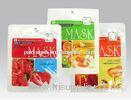Gravure Printing Custom Cosmetic Bags, Promotional Facial Mask Packaging Bags With Zipper