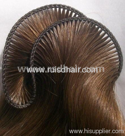 hand tied hair weft/hair weaving(100% human hair)