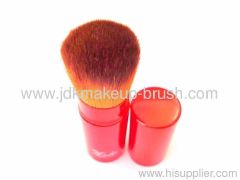 Shiny Red Retractable Foundation Cosmetic Brush