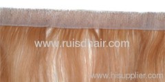 skin weft/PU weft (100% human hair weft)