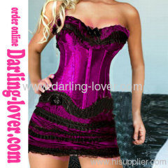 Sexy Corset Purple Sets