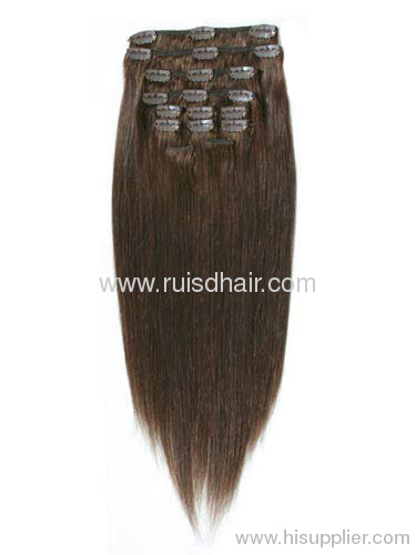 100% human hair clip in hair extension