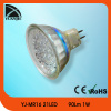 1w 21led GU10/MR16/E27/E14 high power led spot light lamp