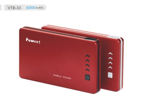 6000MAH power bank portable rechargeable battery for mobile