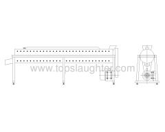 Slaughter machine feet peeler