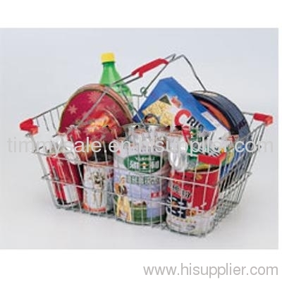 Hot Sale Wire Shopping Basket For Super Market/basket stackable/metal grid basket