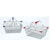 plastic basket with metal handle Wire mesh shopping baskets/ gift basket/big basket