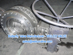 Flanged Eccentric Butterfly Valve, manual operated, high pressure, class 600