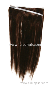 human hair hand tied skin weft/PU weft