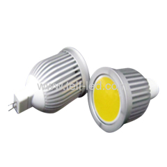 7w COB led spotlight with gu10 base COB led