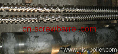 extrusion machine parallel twin screw and cylinder