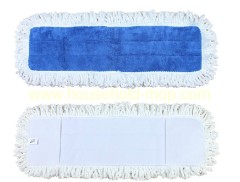 Microfiber flat dust mop refill with velcro