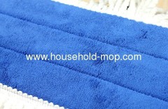 Microfiber flat dust mop refill with velcro