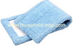 blue color cleaning cotton flat mop cloth/wide-swath floor mop refill in40 cm