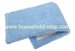 blue color cleaning cotton flat mop cloth/wide-swath floor mop refill in40 cm