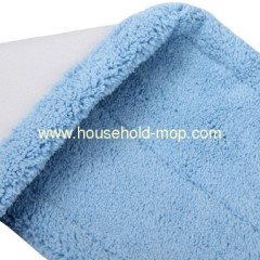 blue color cleaning cotton flat mop cloth/wide-swath floor mop refill in40 cm