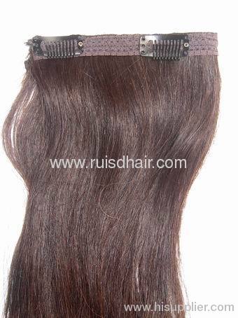 clip in hair extension/hair extension with clips