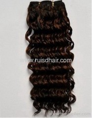 100% hand tied human hair weft