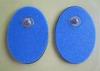 Foam Tens Electrode Pads For Body Care Equipment / Blue Elliptic Medical Massage Pad For Home Use