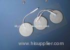 Round 50MM Non-woven Fiber Self Adhesive Electrode Pads With Pigtail, FDA Prewired Electrode Pad
